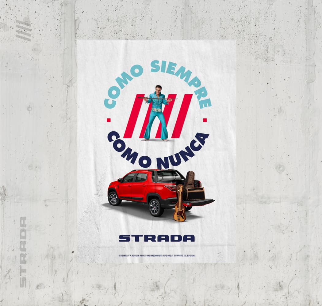 Poster de la Nueva Fiat Strada: Como siempre, como nunca.