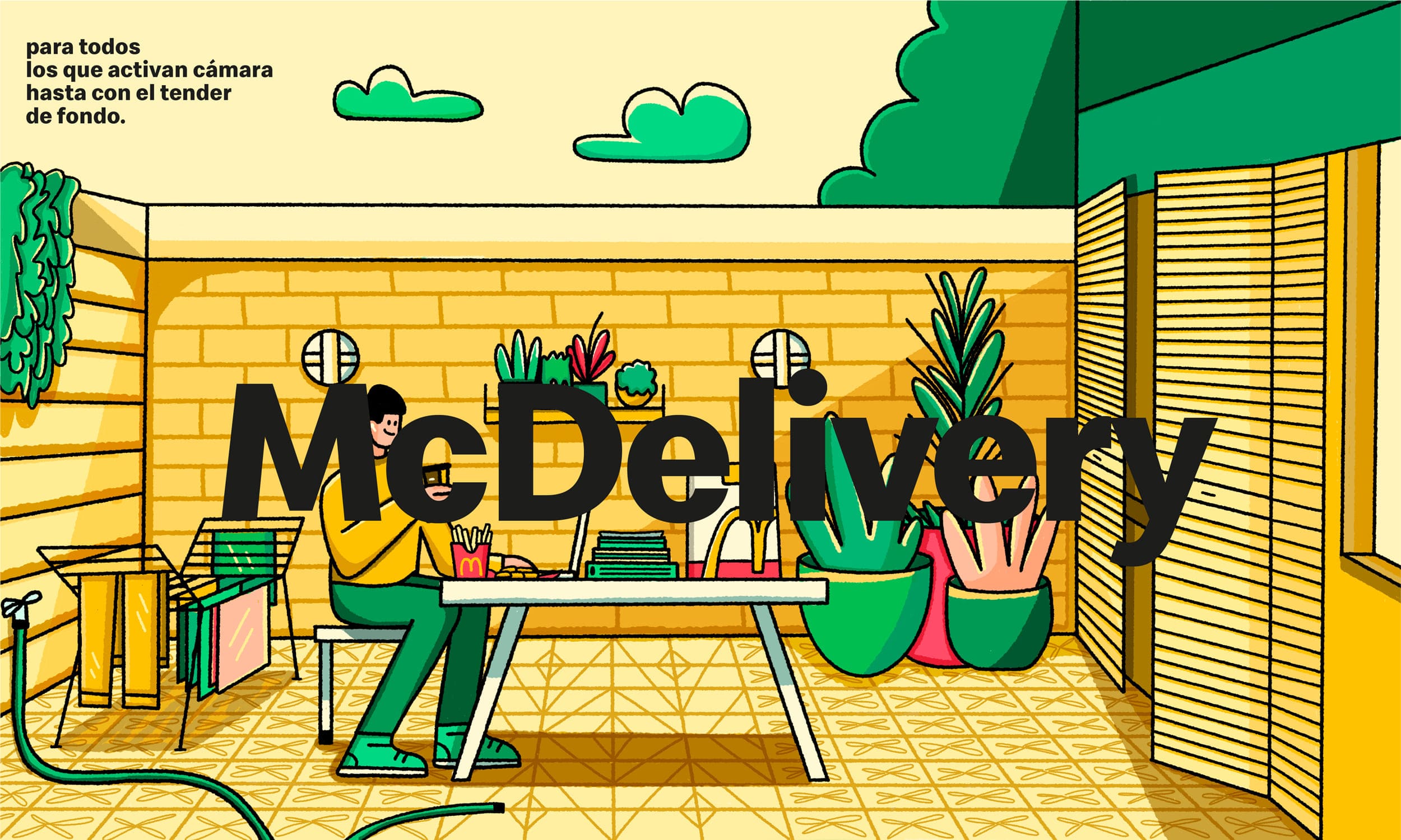 McDonald's - Home Office: Para todos los que activan cámara hasta con el tender de fondo.